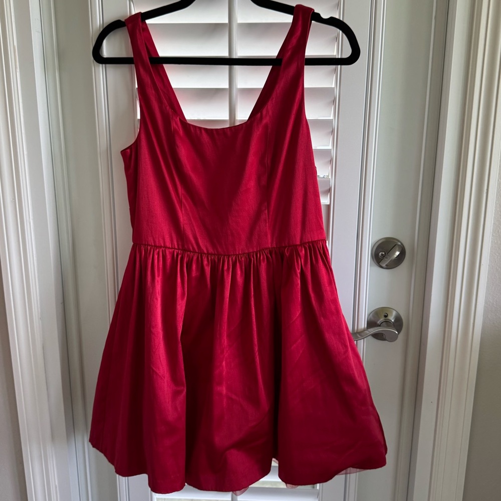 Forever 21 Red Satin Dress, Sz Sm
